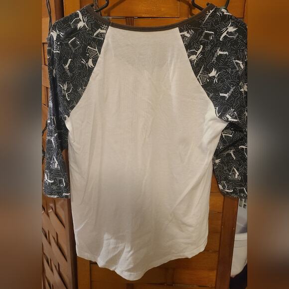 Nightmare Before Christmas Zero 3/4ths Sleeve Pajama Top - Picture 3 of 5